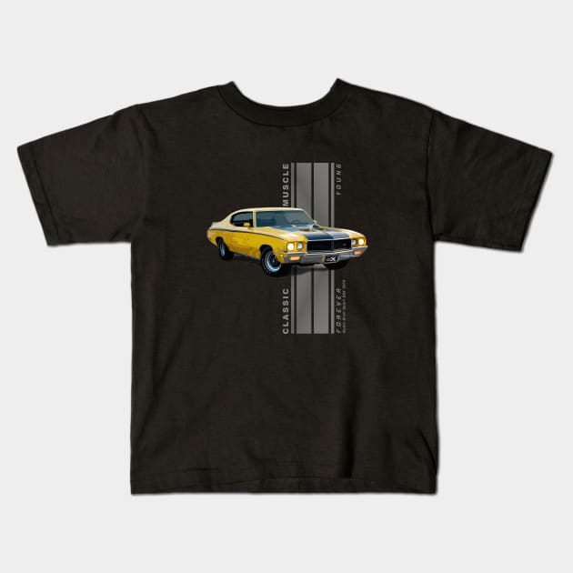 Gran Sport GSX Classic American Muscle Cars Vintage Kids T-Shirt by Jose Luiz Filho